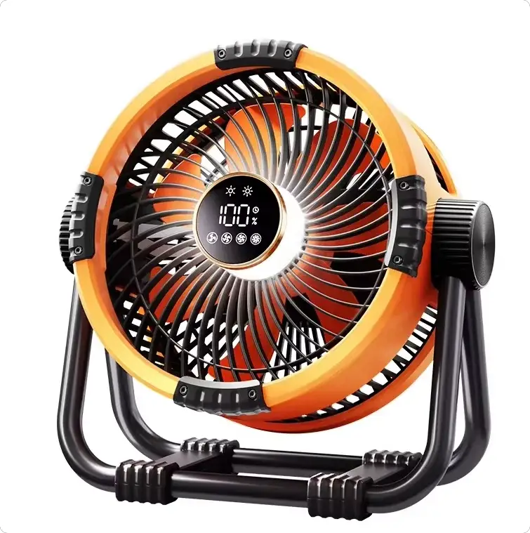 Outdoor Camping Fan With Light 3 Speed Night Light Power Bank Portable