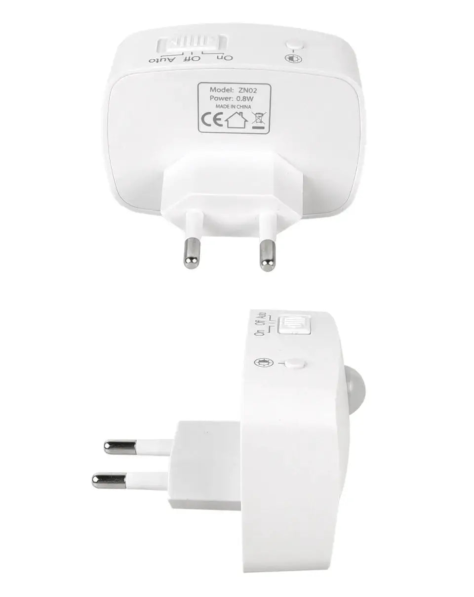 Wireless LED motion sensor night light by Simples Market, white, plug-in 220V
