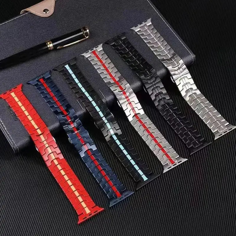 Stainless Steel Strap For Apple Watch Series 11 10 9 8 SE 3 46mm 45mm 42mm 44mm Metal Bracelet Band For iWatch Ultra 3/2/1 49mm