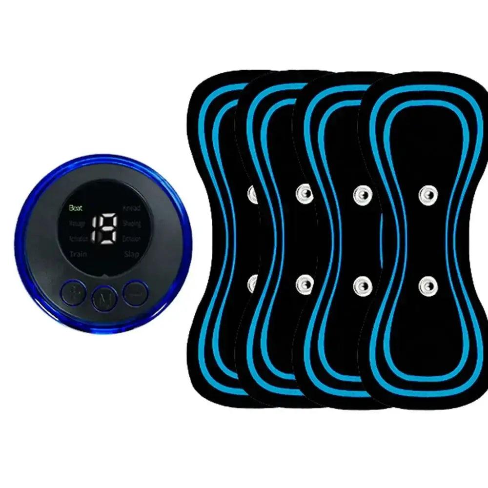 EMS neck massager by Simples Market with 5 electrode pads, 8 modes and 19 strength levels