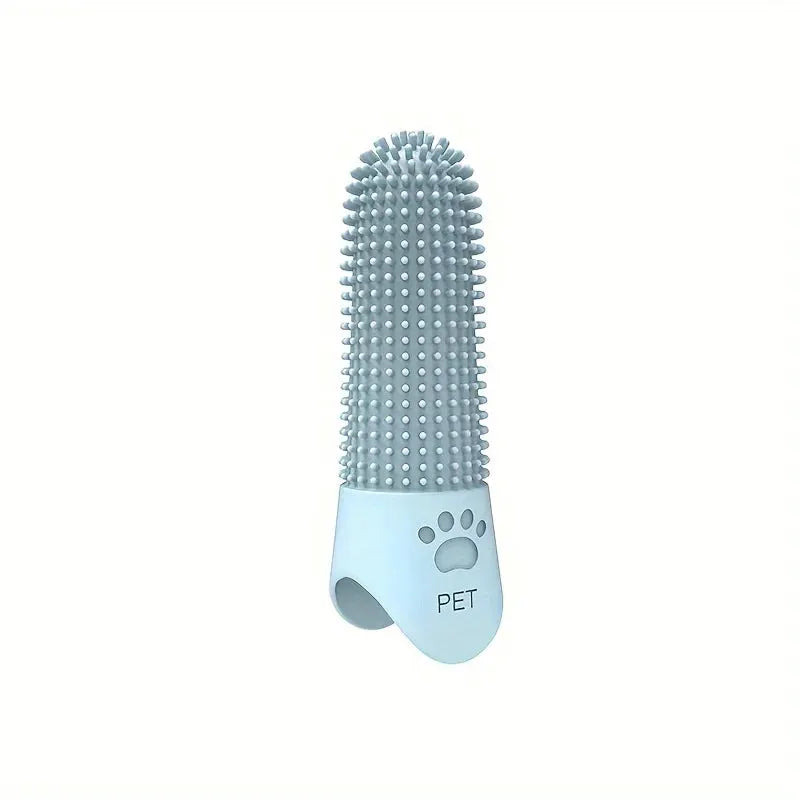 Soft Silicone Finger Dog Toothbrush 360 Degree Design for Dogs and Cats Durable Pet Finger Brush All Breeds