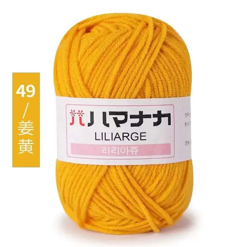 Milk Sweet Soft Cotton Baby Yarn Bamboo Blend Velvet Thick Wool For Hand Knitting And Crochet DIY Sweaters