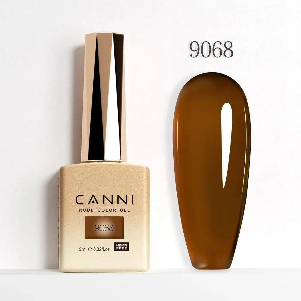 Canni Hema Free Nail Gel Polish Christmas Red Collection Semi Permanent 9ml Long Lasting Shine