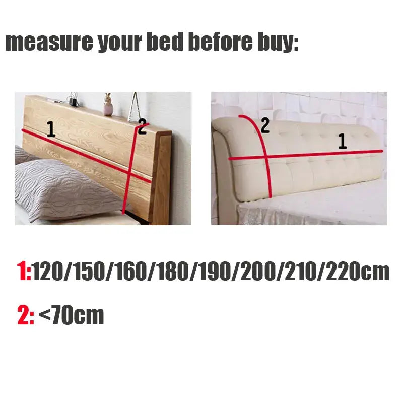 Bed headboard cover by Simples Market; velvet, solid color, luxury soft thick dust protector.