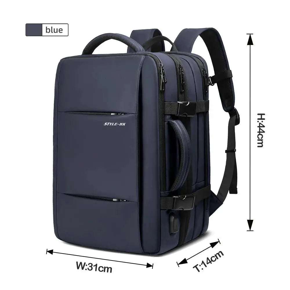 Heroic Knight Travel Backpack Men Business Backpack School Expandable USB Bag Large Capacity 15.6 Laptop Waterproof Backpack Bag - Simples Market