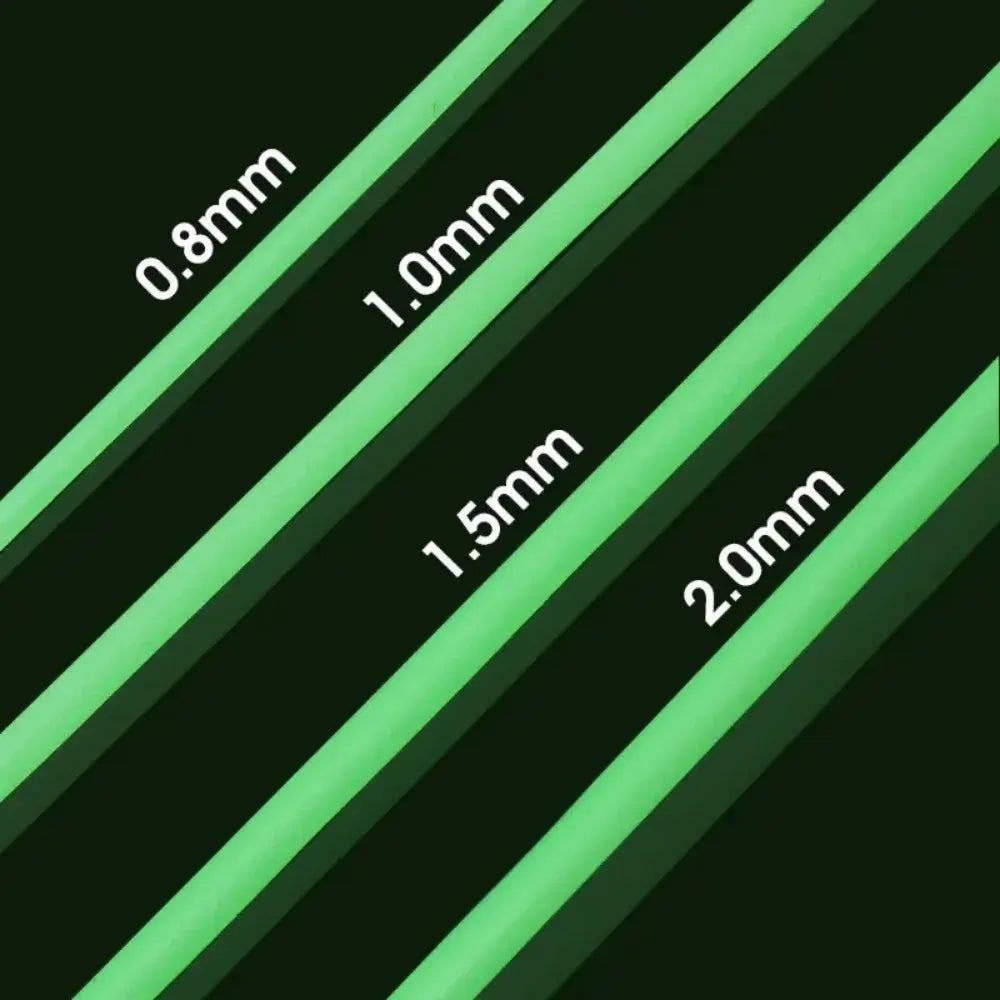 0.8mm 1mm 1.5mm 2mm Luminous Silicone Anti Rig Tube For Deep Sea Fishing Rig Sleeves Tackle Tools