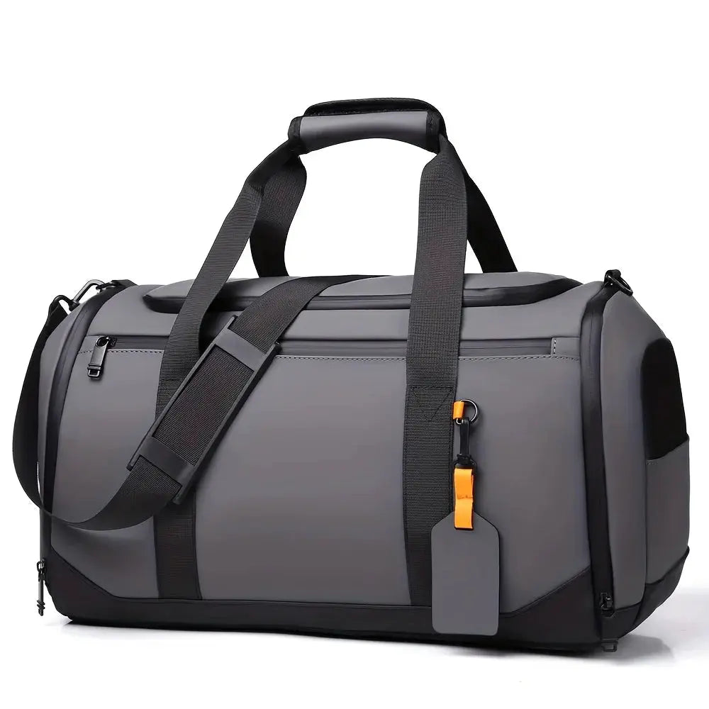 Voyager Large Capacity Travel Duffel Bag Durable PU Nylon With Multiple Compartments For Gym And Overnight Trips