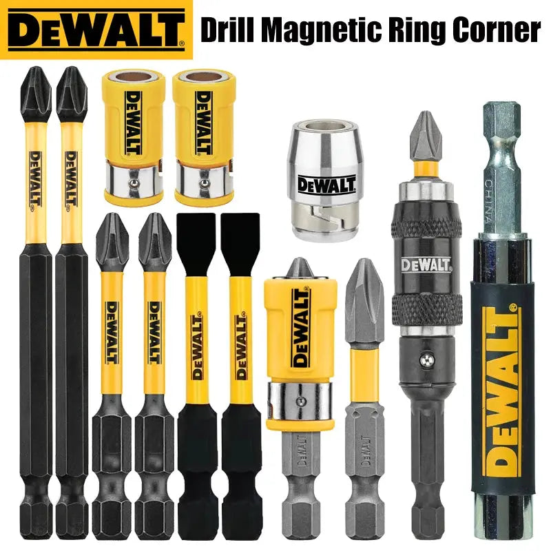 Dewalt Combination Series Extension Rod For Cross Slotted PH2 Bits 89mm 57mm 50mm Silver Yellow Ring