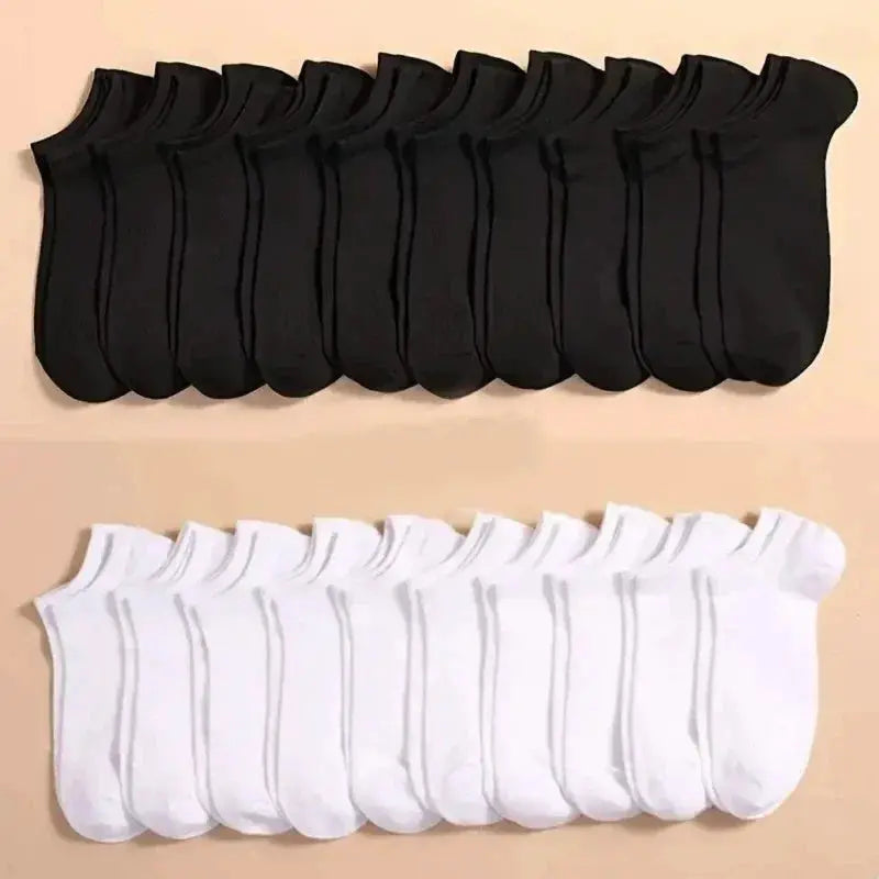 Unisex Casual Boat Socks Low Cut Ankle Socks Thin Breathable Anti Odor Sweat Absorbing Comfortable Everyday Wear