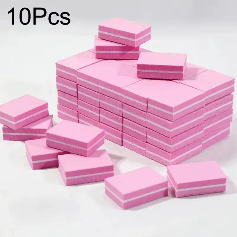 10 To 100 Pcs Mini Buffing Sanding Files Block For Manicure Pedicure Nail Art Buffer Polish Tools