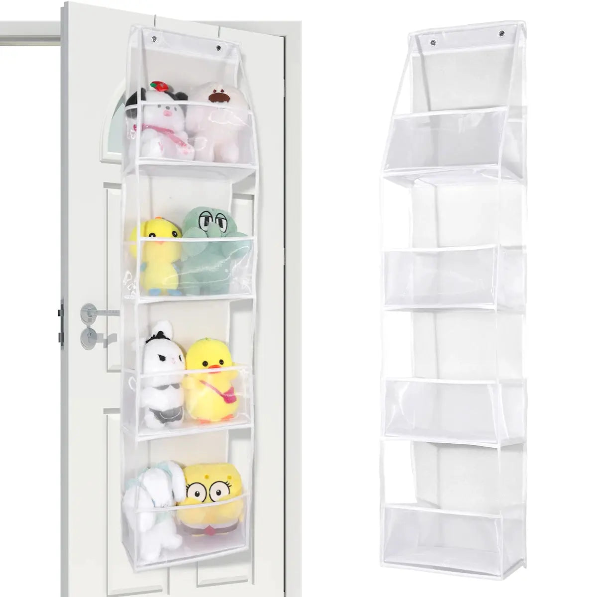 Over the Door Hanging Organizer 4 Or 6 Layer Storage for Cosmetics Nursery Bathroom Closet Bedroom Dorm