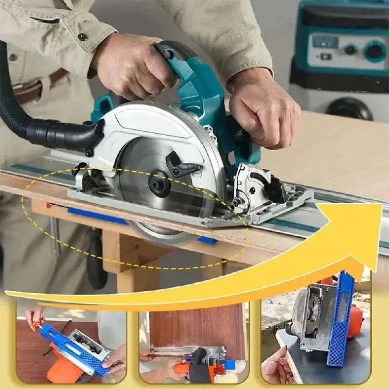 ProCraft Adjustable Base Guide Rail for Circular Saws and Milling Machines ABS Construction Precise Positioning