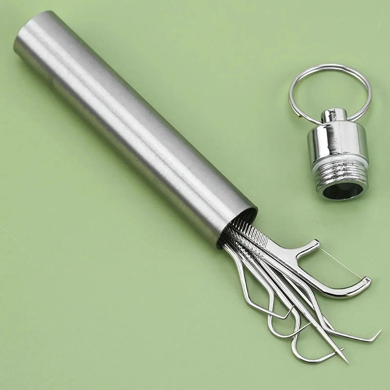 ProCare Stainless Steel Toothpick Set Reusable Toothpicks For Flossing And Tartar Removal On The Go