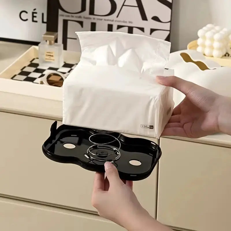 Cloud Design Tissue Box Holder Storage Napkin Organizer For Desktop Kitchen And Travel Friendly Decor