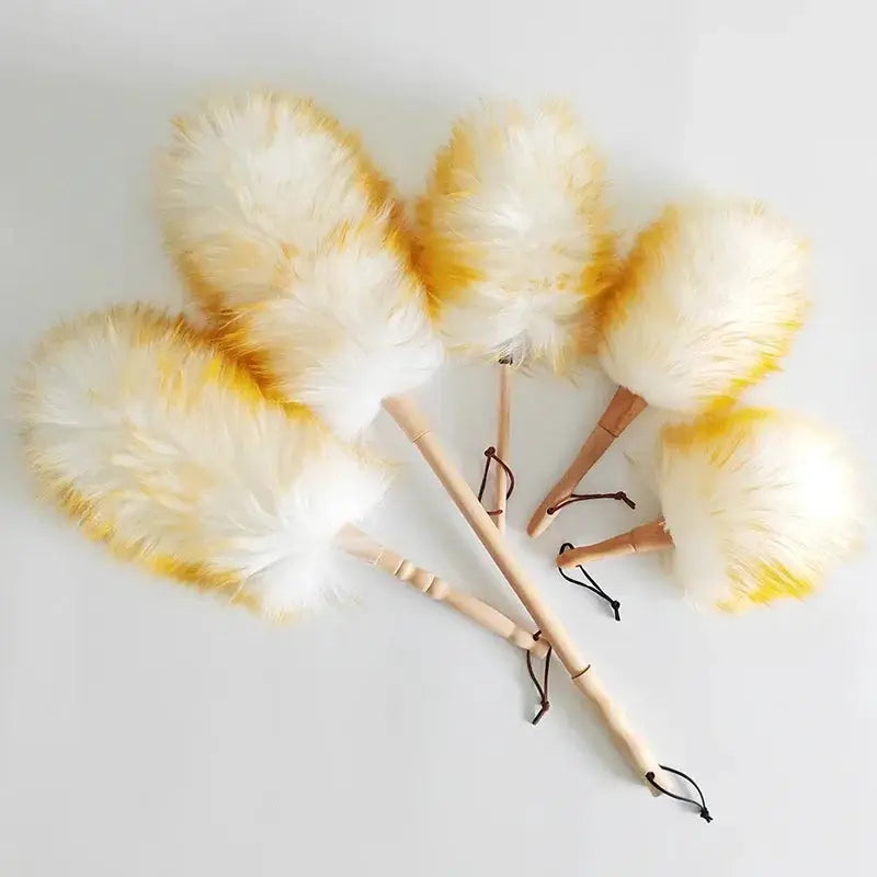 Scalable Wool Duster For Home And Car Cleaning Washable Dust Brush Gentle On Delicate Surfaces