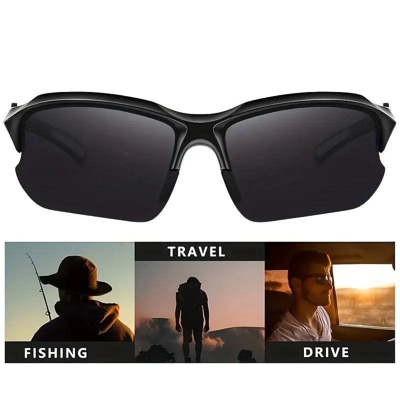PolarGuard Outdoor Polarized Sports Glasses Windproof Sunglasses For Baseball Running Fishing Golf And Driving