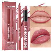Luxelle Lip Liner and Lipstick Duo Waterproof Smudge Proof Long Lasting Wear Easy to Apply