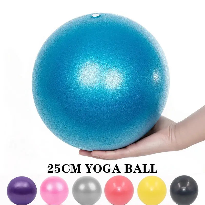 ZenFlex 25cm Mini Yoga Ball Explosion Proof Thick PVC Non Slip For Pilates And Home Workouts