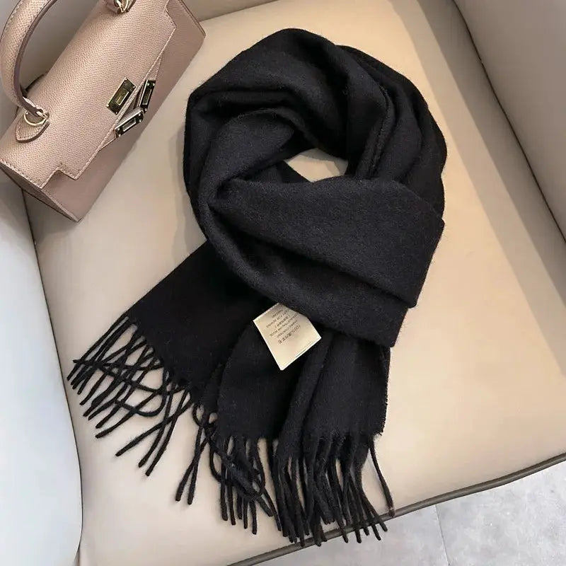 NordicWeave Winter Narrow Wool Scarf 28 Color Options 100 Percent Wool Lightweight Yet Warm Unisex
