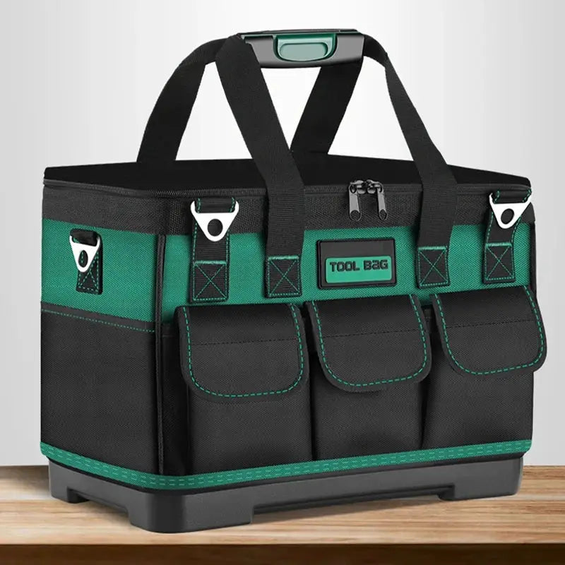 Simples Market 23-inch tool bag in green/black, 1680D Oxford fabric, waterproof and wear-resistant