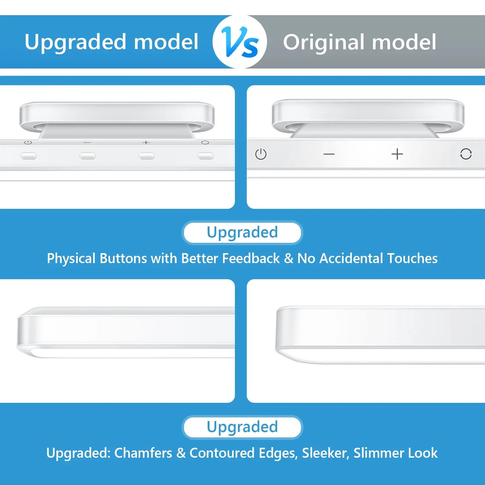 WILLED 5W dimmable night light; white under-cabinet lighting, upgraded vs original model with physical buttons