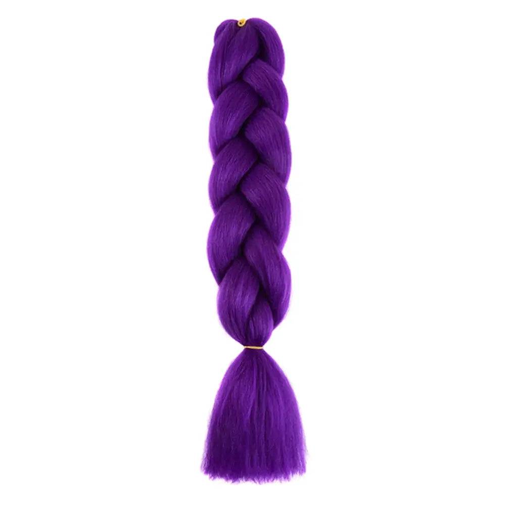Simples Market 24-inch purple jumbo braiding hair extension, synthetic Afro crochet braid