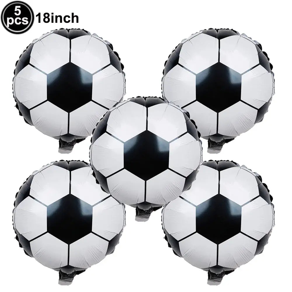 Soccer Theme Disposable Tableware Set Plates Cups Napkins Tablecloth