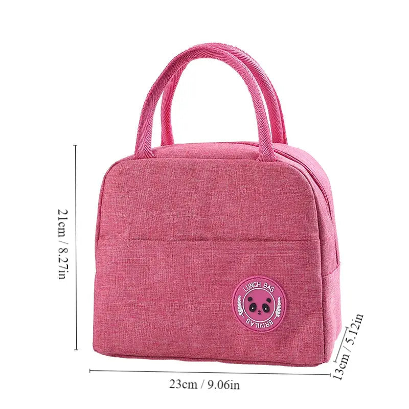 AuroraCarry Insulated Bento Lunch Bag Premium Aluminum Foil Insulation Keeps Meals Fresh Warm Or Cold Longer