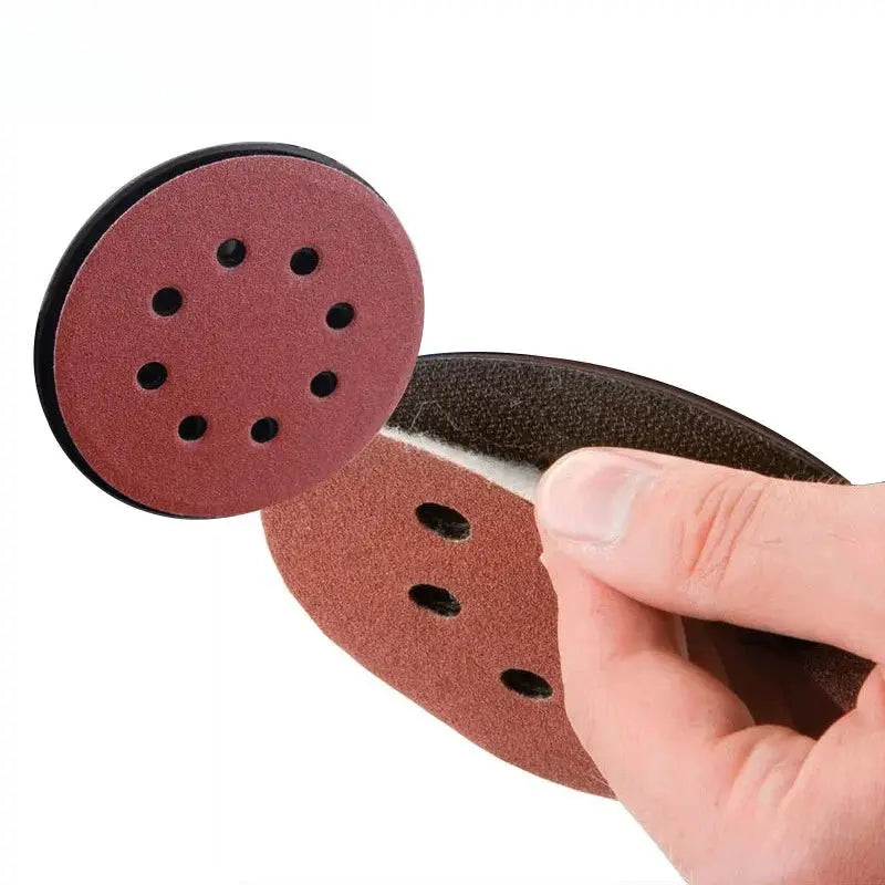 10 Pcs Set 125mm 5 Inch Sanding Discs With 8 Holes Hook And Loop Abrasive Sandpaper Pads For Polishing Tools