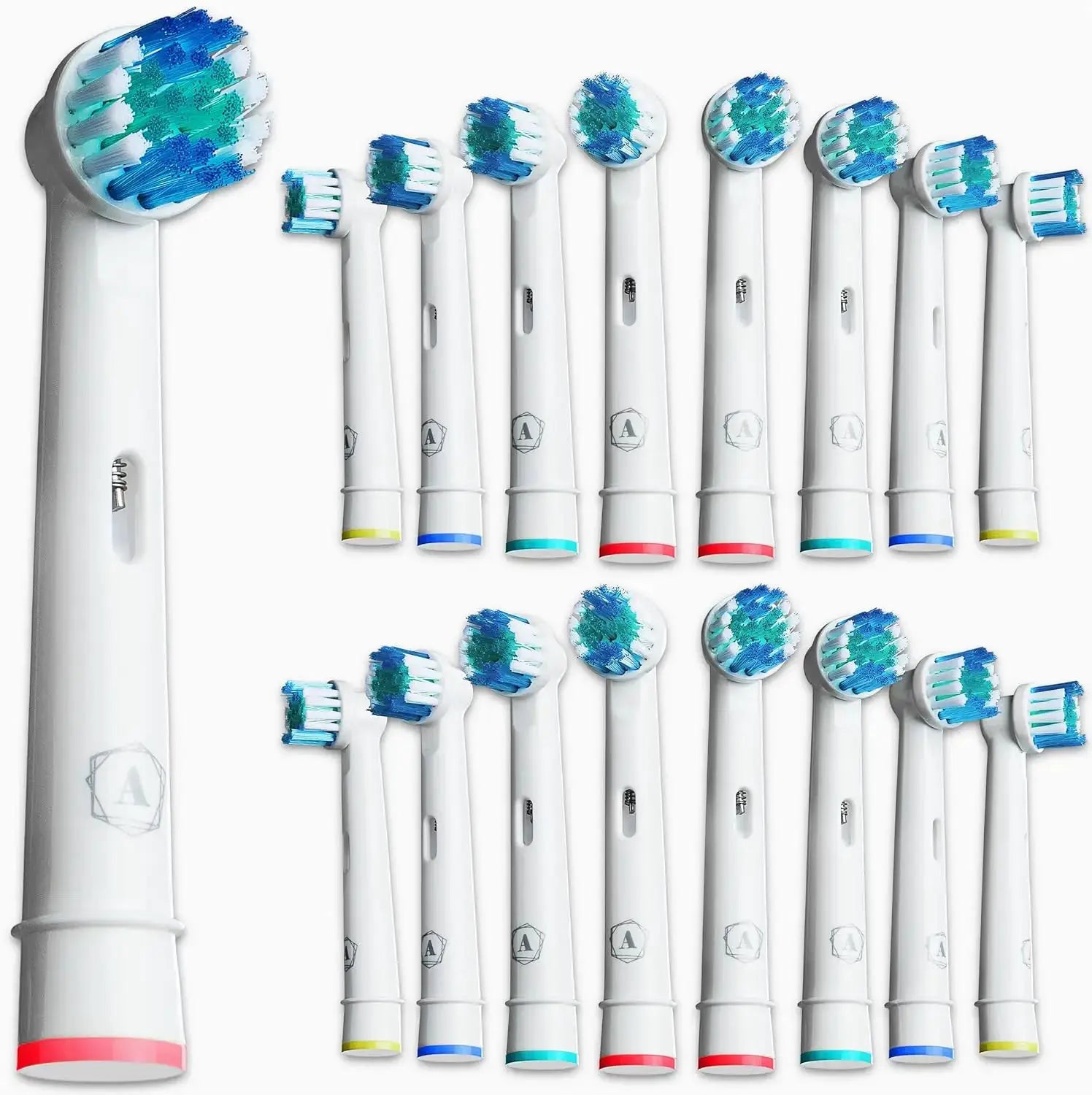 Oral B Braun Replacement Toothbrush Heads Extra Soft Dupont Bristles Rounded End For Gentle Cleaning Whitening