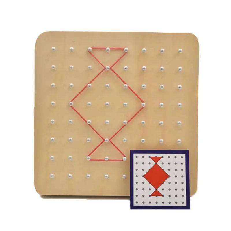 Montessori Rubber Tie Nail Boards Set With Cards For Baby And Preschool Kids Creative Graphics Educational Toy
