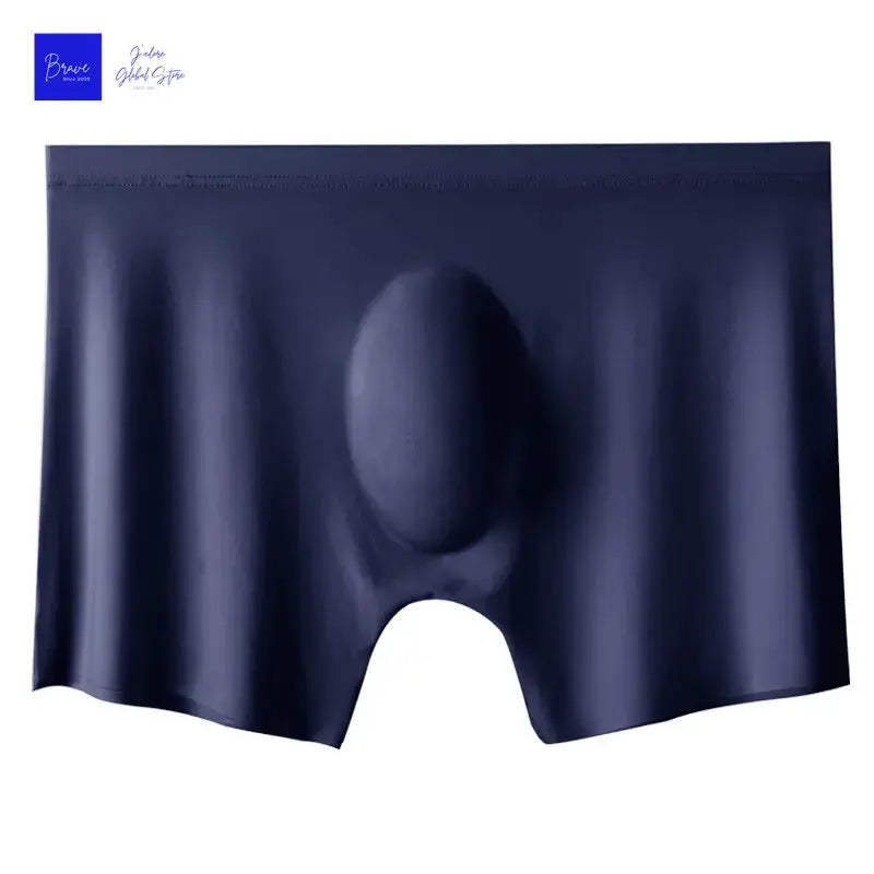 Mens Ice Silk Boxer Shorts Seamless Breathable Antibacterial Underwear For Men Comfortable Daily Wear