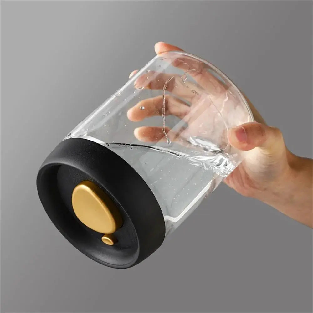 Vacuum Sealed Glass Storage Tank For Coffee Beans And Tea Moisture Proof Airtight Kitchen Food Container