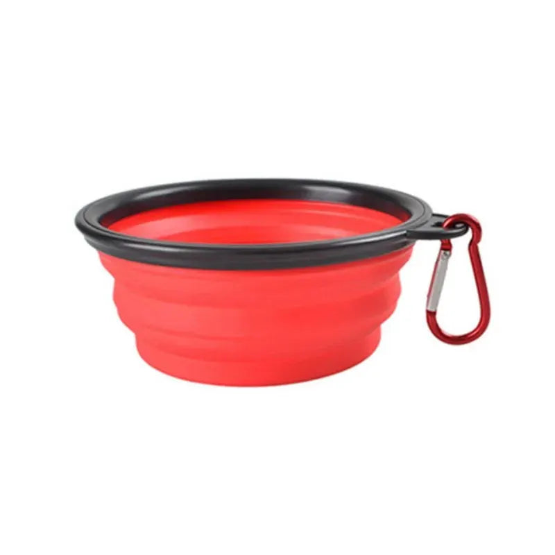 Portable Pet Food Bowl Durable TPR Collapsible Cat Dog Travel Outdoor Water Bowl