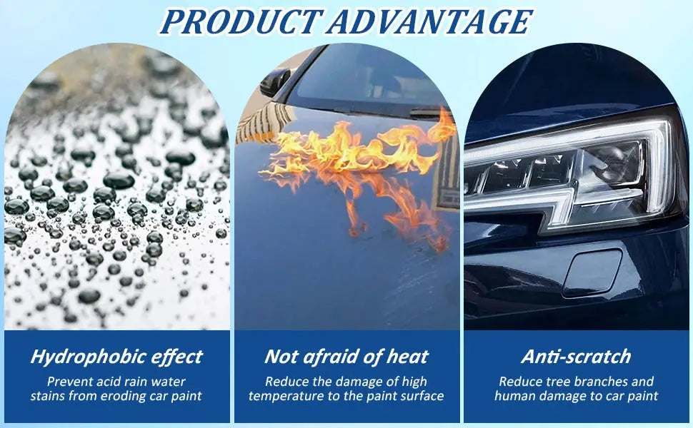 Simples Market car coating spray with hydrophobic effect, heat resistance, and anti-scratch protection.