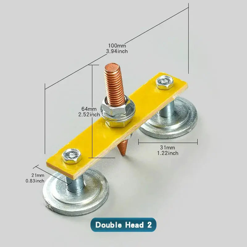 1 Pc Welding Magnet Head Magnetic Ground Clamp Holder For Welder Sheet Metal Repair And Ground Wire Fixture