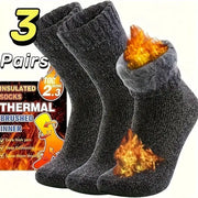 3 Pairs Womens Thermal Boot Socks Thick Winter Warm Cotton Socks Outdoor Comfort Pack