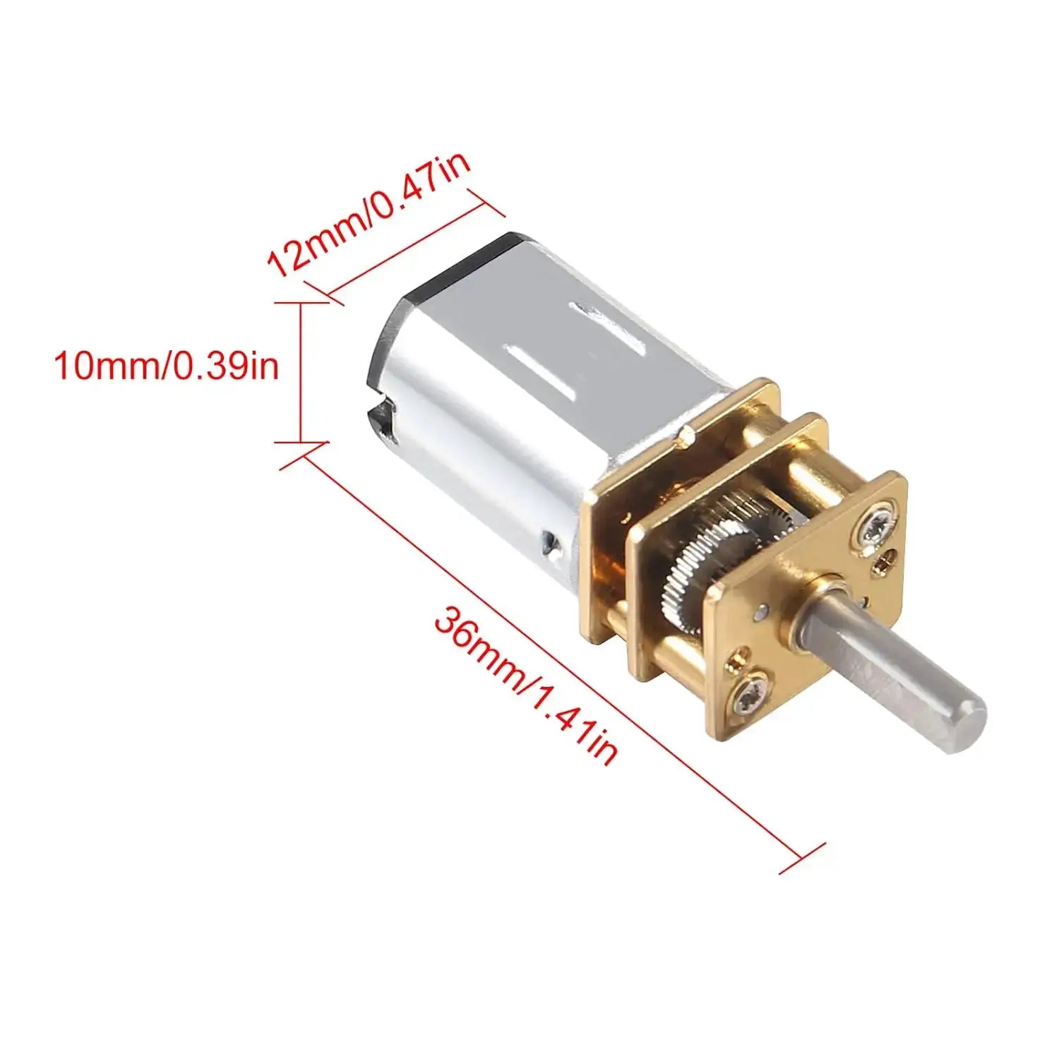 DC 3V 30RPM Speed Reduction Motor N20 3Mm Shaft Mini Metal Gearbox Gear Motor With Full Metal Gearbox