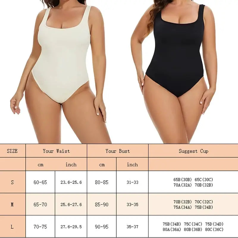 Guudia Ribbed Tummy Jumpsuit Daily Shaper Bodysuit With Light Control Open Crotch Wire Free Shapewear