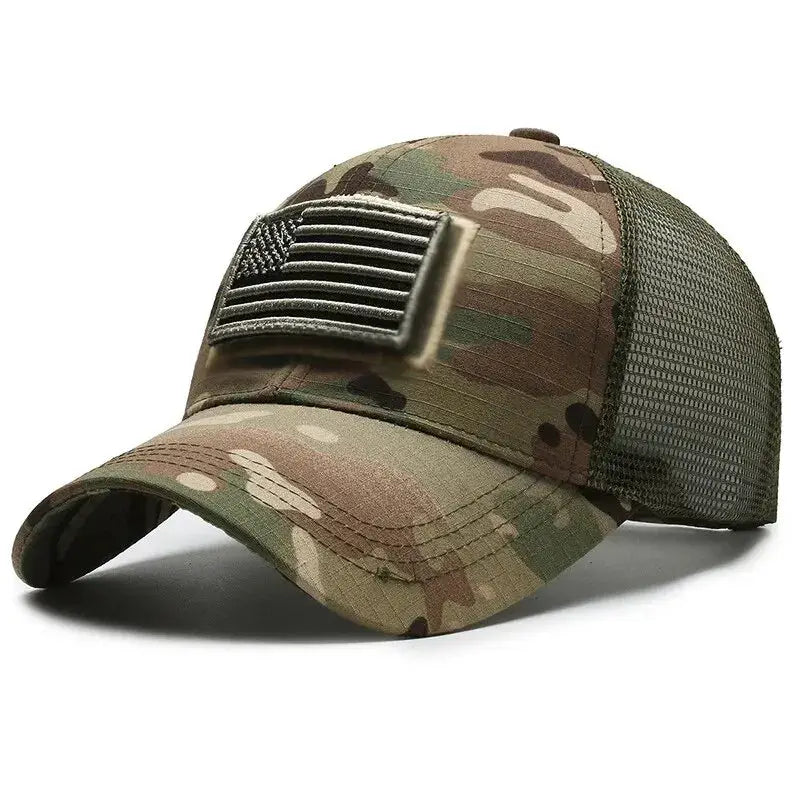 Unisex Mesh Baseball Cap Breathable Sun Protection Adjustable Fit Spring Summer Embroidered Hat