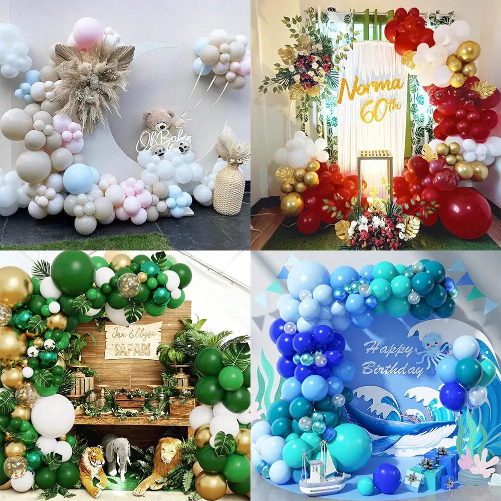 5 10 12 Inch Latex Balloons Baby Blue Red Green White Sand 10 20 30 Pcs Wedding Baby Shower Birthday Party Decor