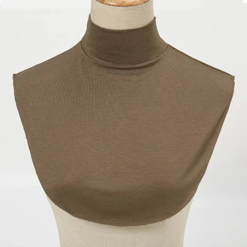 Modista Luxe Modal Turtleneck Hijab Extension With Detachable Neck Warmer For Warm Layered Look