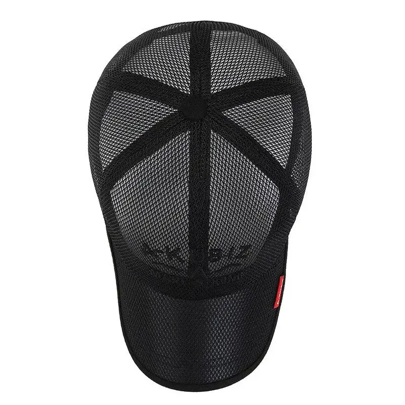 Unisex Mesh Baseball Cap Sun Protection Hat For Summer Men And Women Embroidered Letter Visor Hat