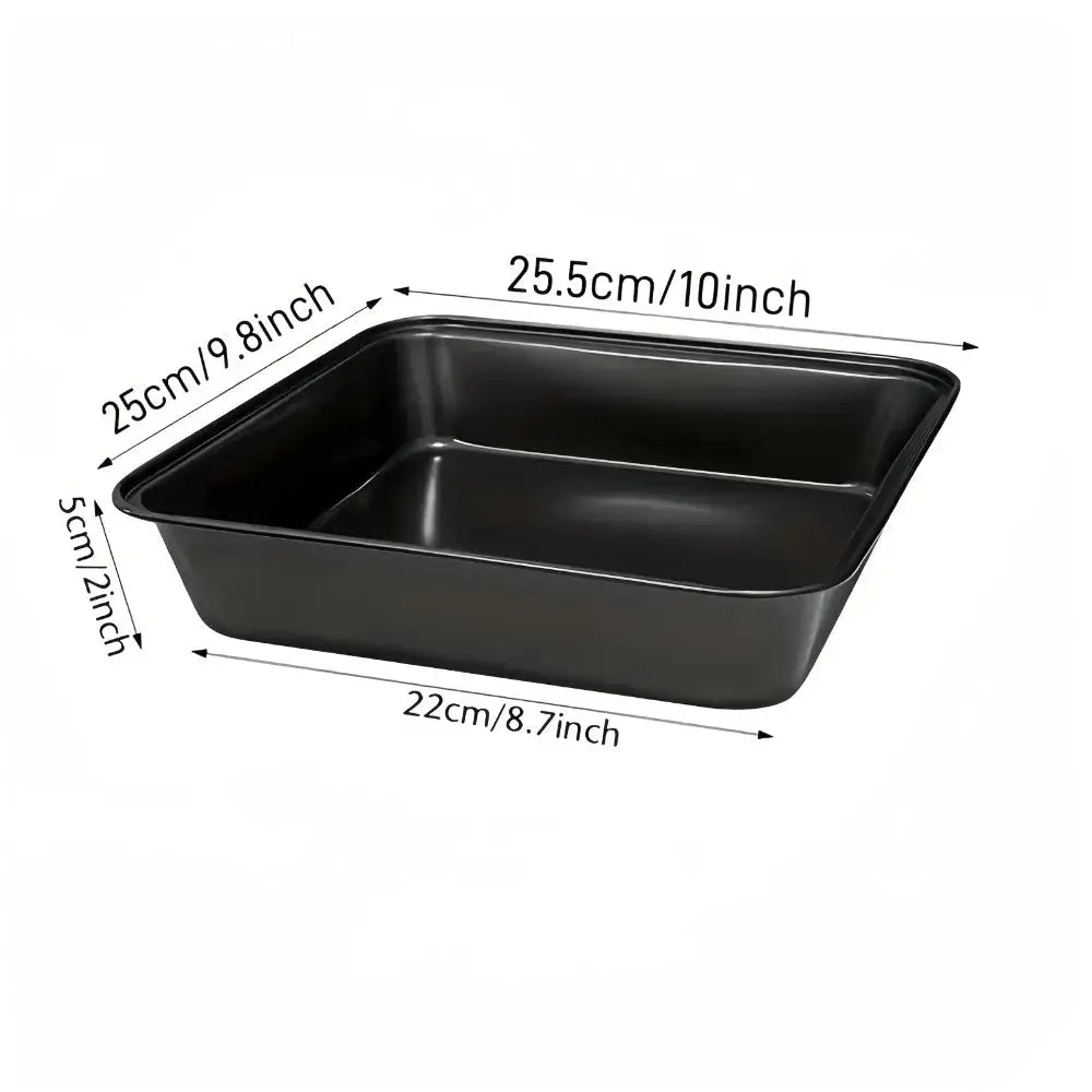 PrimeBake Carbon Steel Nonstick Roasting Pan Rectangular Bakeware For Bread Cakes Pastries Versatile Kitchen Essential