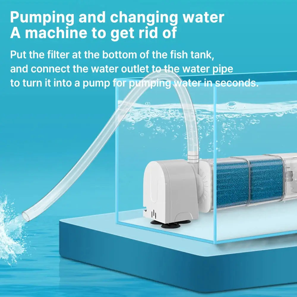 Aquarium Filter Pump Submersible Silent Fish Tank Water Pump For Aeration And Circulation 220V Wave Maker