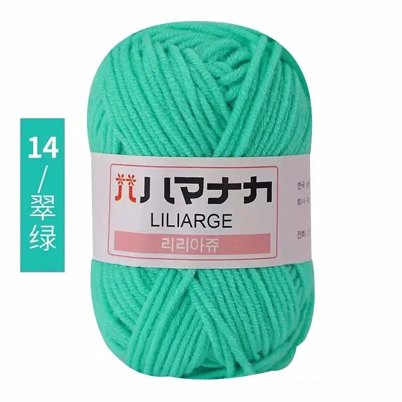Milk Sweet Soft Cotton Baby Yarn Bamboo Blend Velvet Thick Wool For Hand Knitting And Crochet DIY Sweaters