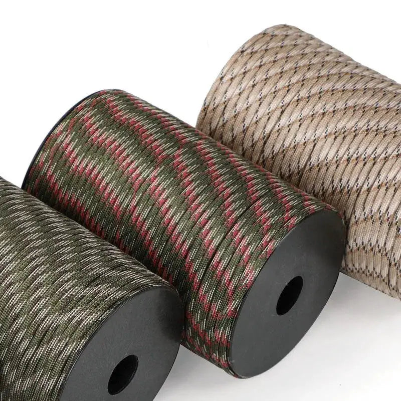 100m 50m 550 Paracord 9 Core Military Standard 4mm Outdoor Parachute Cord Survival Umbrella Tent Lanyard