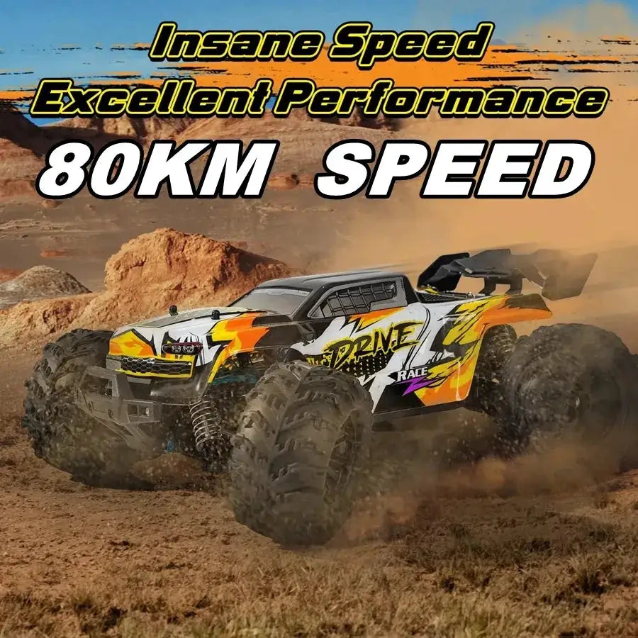 4WD Remote Control Off Road 4X4 High Speed Brushless Buggy Truck 80 KMH Drift Racing Toy for Kids and Adults