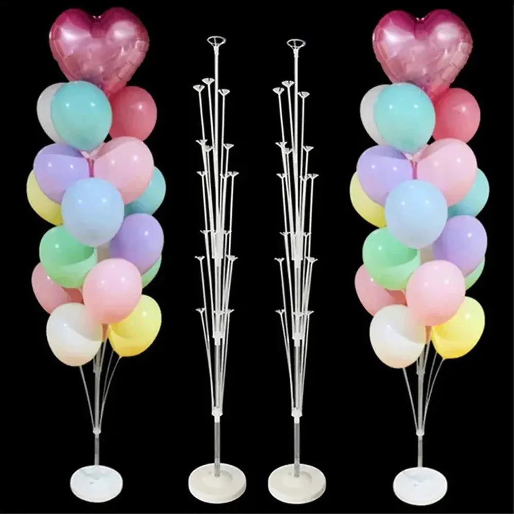 Runto 1Set Birthday Balloon Stand Kit With Base And Pole For Wedding And Birthday Party Decoration