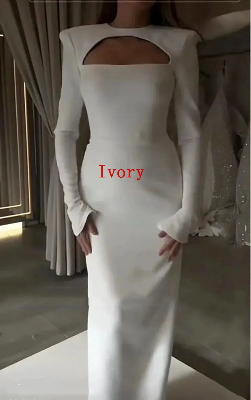 Mermaid Black Prom Dress With Long Sleeves Elegant Formal Evening Gown